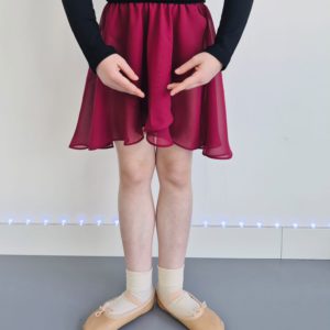 Pull On Burgundy Skirt